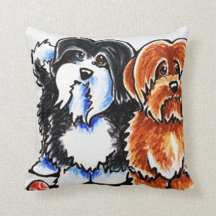 Four Havanese Throw Pillow