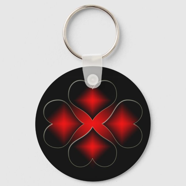 Four Hearts Keychain (Front)