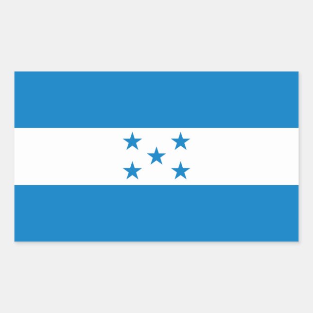 FOUR Honduras National Flag Sticker (Front)