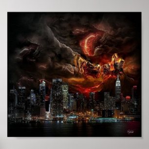 Four Horsemen New York Poster