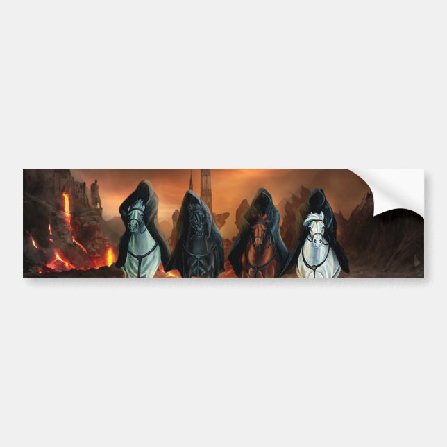 Four Horsemen Of The Apocalypse Bumper Sticker (Front)