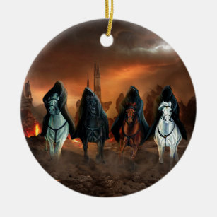 Four Horsemen Of The Apocalypse Ceramic Ornament