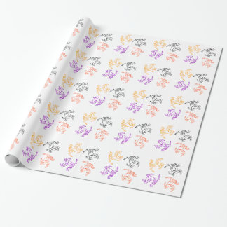 Four Horses Wrapping paper