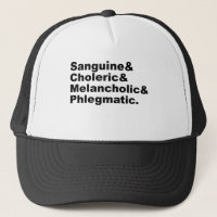Four Humours Sanguine Choleric Melancholic Phlegm