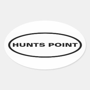 FOUR Hunts Point Oval Sticker