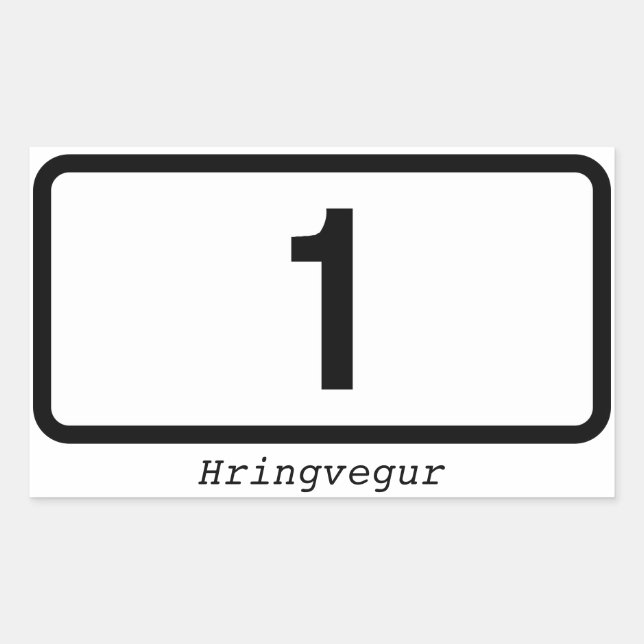 FOUR Iceland Ring Road (Hringvegur) Sticker (Front)