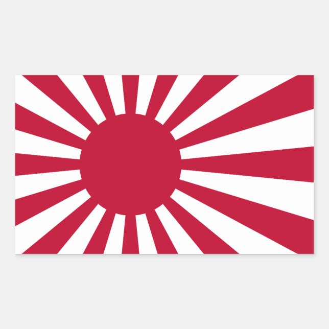 FOUR Imperial Japanese Navy Ensign Sticker (Front)