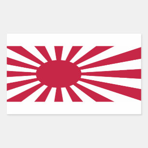 FOUR Imperial Japanese Navy Ensign Sticker
