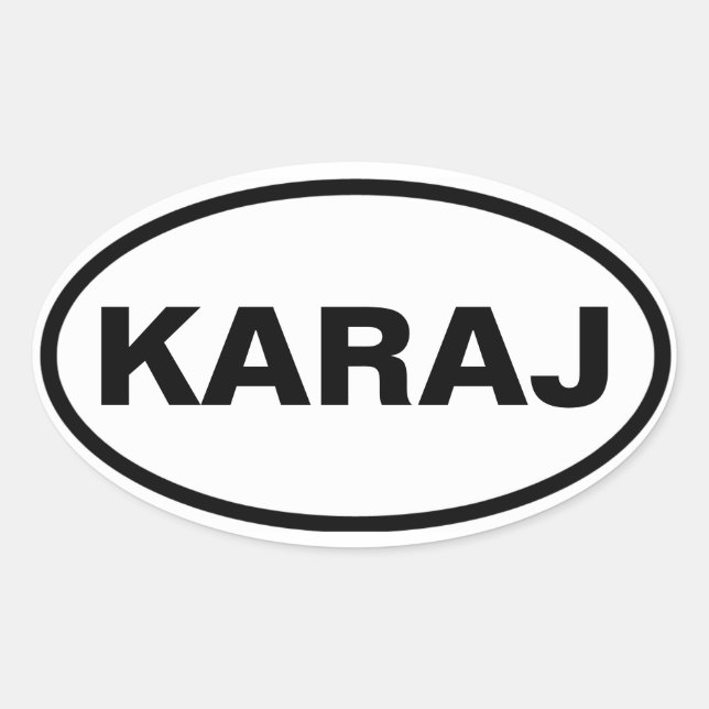 FOUR Karaj Oval Sticker (Front)
