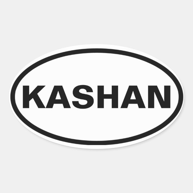 FOUR Kashan Oval Sticker (Front)