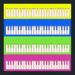 Four Keyboards Pop Art Poster<br><div class="desc">Pop art was big back in the 60's and 70's. This Pop Art Keyboard design consists of four organ/piano keyboards in respect of the art form.
Click on any of the poster icons below to view that poster in larger format.</div>