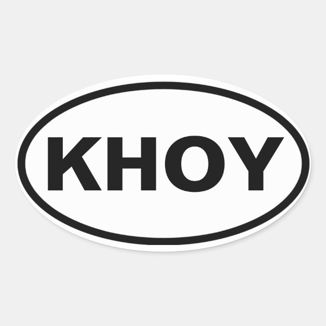 FOUR Khoy Oval Sticker (Front)