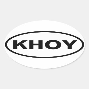 FOUR Khoy Oval Sticker