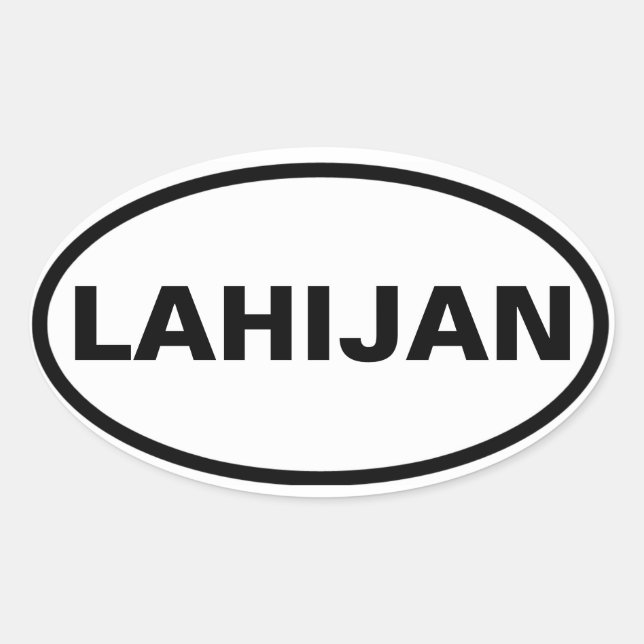 FOUR Lahijan Oval Sticker (Front)
