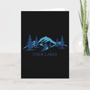 Four Lakes Illinois Ski Resort Skiing Skier Card