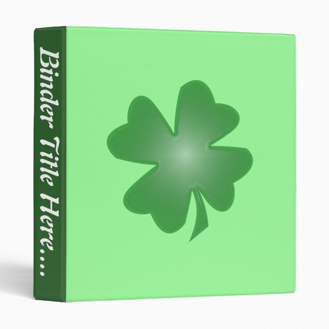 Four Leaf Clover - 1" Binder (Front/Spine)