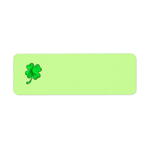 FOUR LEAF CLOVER Address Label