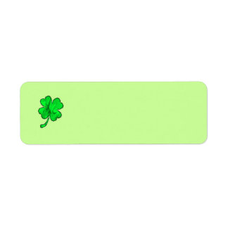 FOUR LEAF CLOVER Address Label