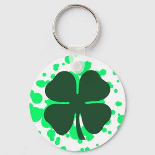 four leaf clover bubbles keychain