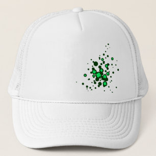 four leaf clover : bubbles : trucker hat