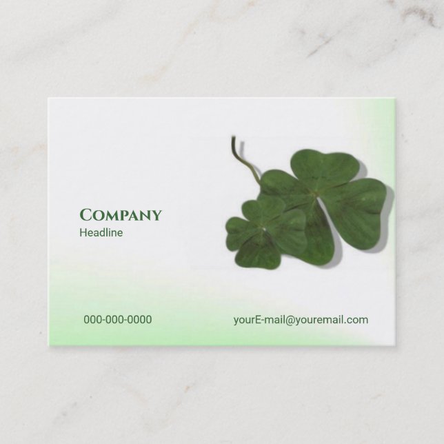 Four Leaf Clover Business Card (Front)
