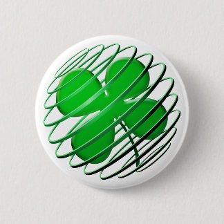 Four Leaf Clover Button
