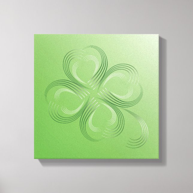 Four Leaf Clover Canvas Print (Front)