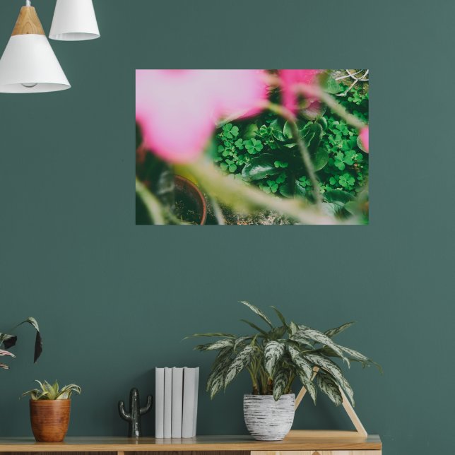 Four Leaf Clover Charm Poster (Living Room 1)