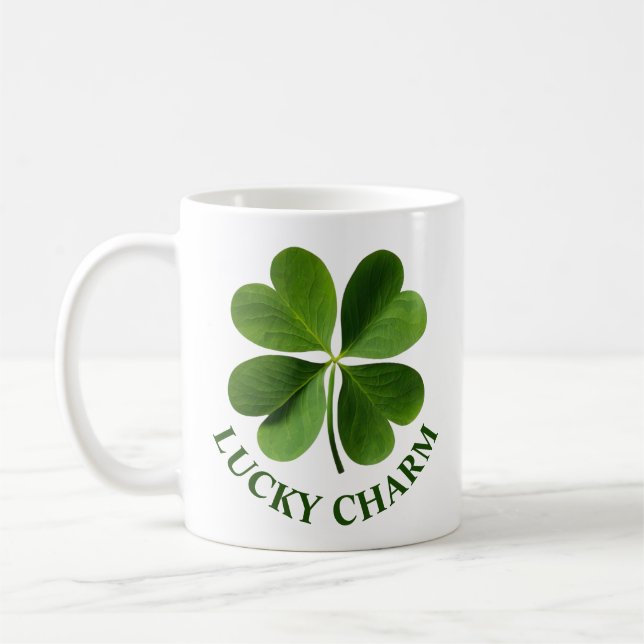 Four Leaf Clover  Coffee Mug (Left)