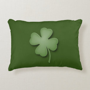 Four Leaf Clover Decorative Pillow