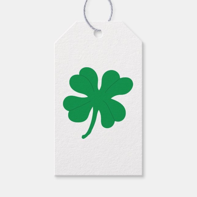Four Leaf Clover Gift Tag (Front)