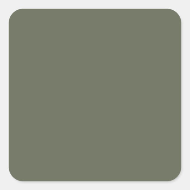 Four Leaf Clover Green 616652 Colour & Image Optio Square Sticker (Front)