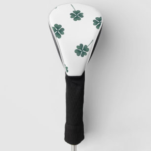 Four Leaf Clover Green Watercolor Golf Head Cover