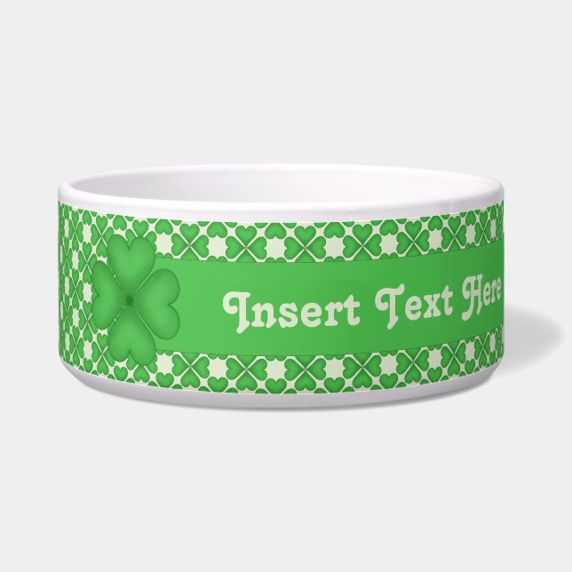 Four leaf Clover Hearts pattern Customizable (Right)