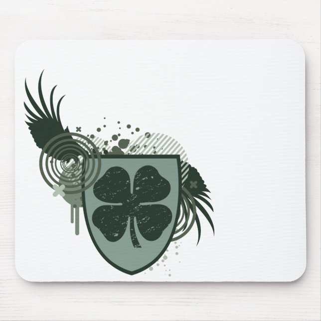four leaf clover : hi-fi : mouse pad (Front)