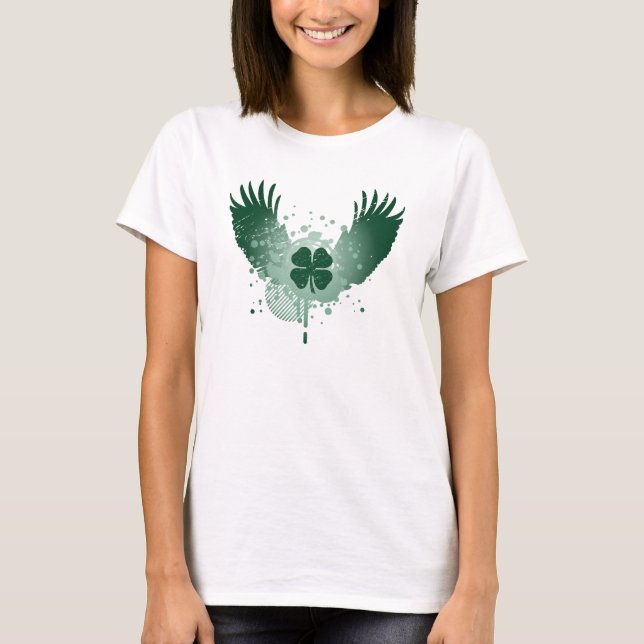 four leaf clover. hi-fi. T-Shirt (Front)
