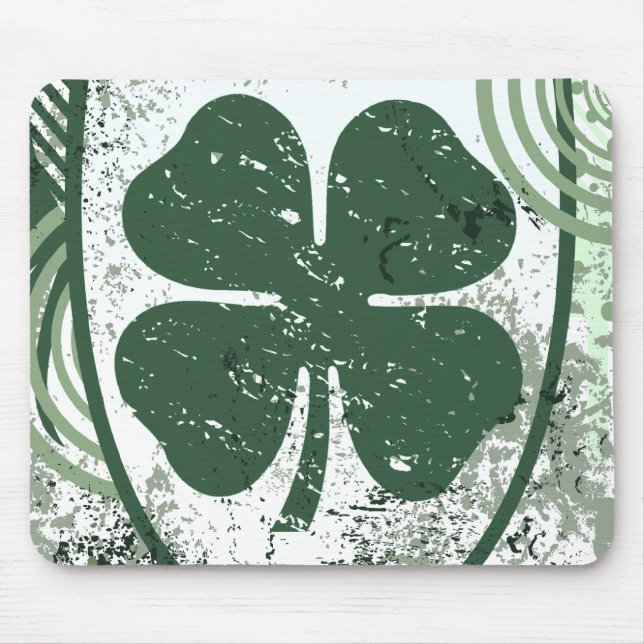 four leaf clover. hi-fi. v2. mouse pad (Front)