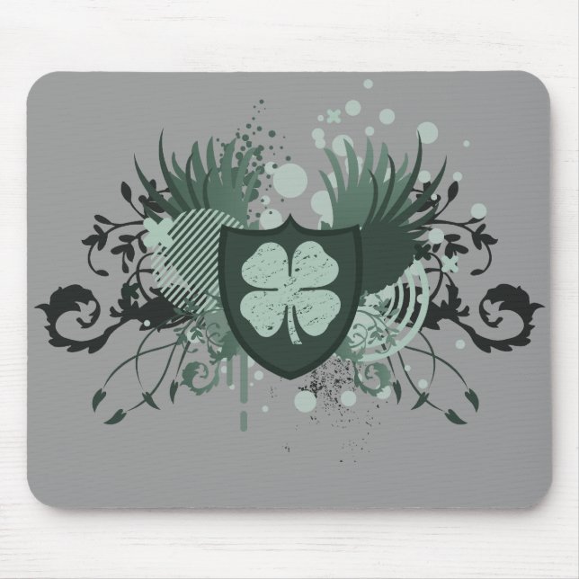 four leaf clover. hi-fi. v2. mouse pad (Front)