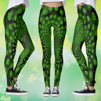 Four Leaf Clover Kaleidoscope Leggings