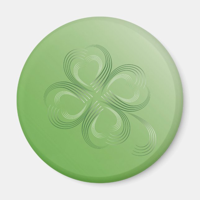 Four Leaf Clover Magnet (Front)