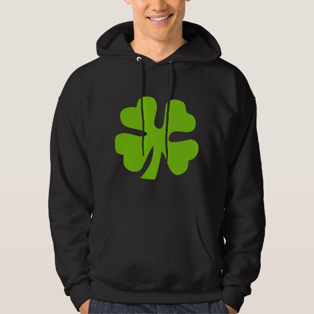 Four Leaf Clover - Martian Green Hoodie (Front)