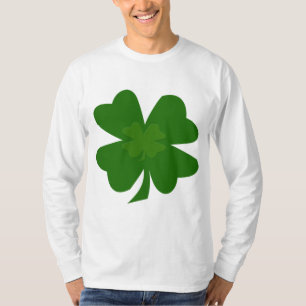 Four-leaf clover men's L.sleeve shirt