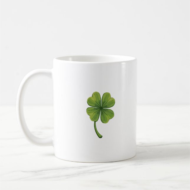 four-leaf clover mug (Left)