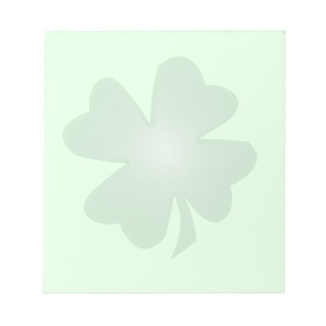 Four Leaf Clover Notepad (Front)