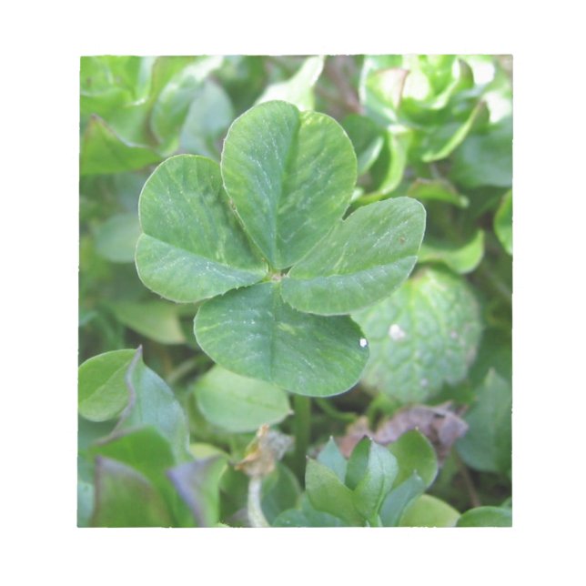 Four Leaf Clover Notepad (Front)