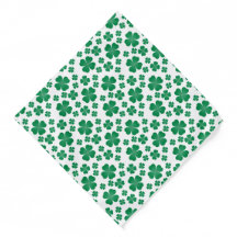 Four Leaf Clover Pattern Green