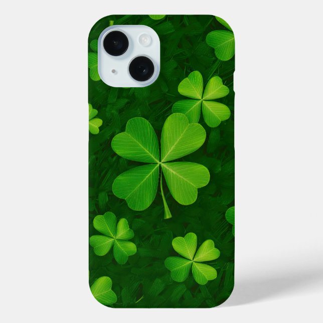 Four Leaf Clover Pattern Phone Case (Back)
