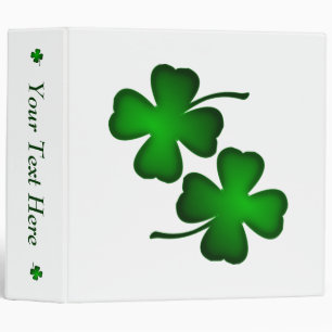 Four Leaf Clover Personalized Binder