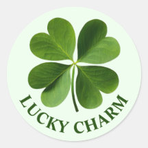 Four Leaf Clover Personalized Message Stickers