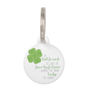 Four Leaf Clover Pet Tag